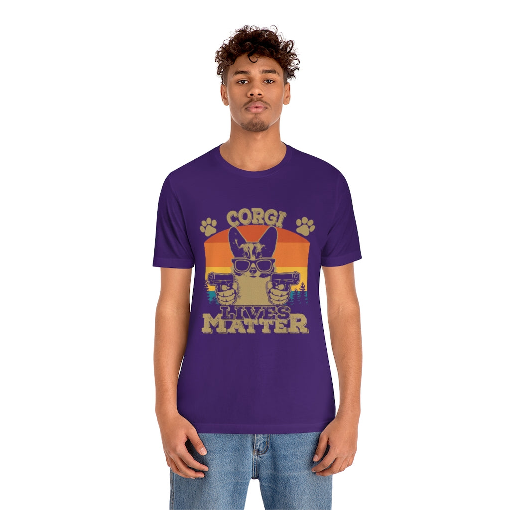 Corgi Lives Matter Unisex Jersey Short Sleeve Tee