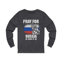 Pray For Russia Unisex Jersey Long Sleeve Tee