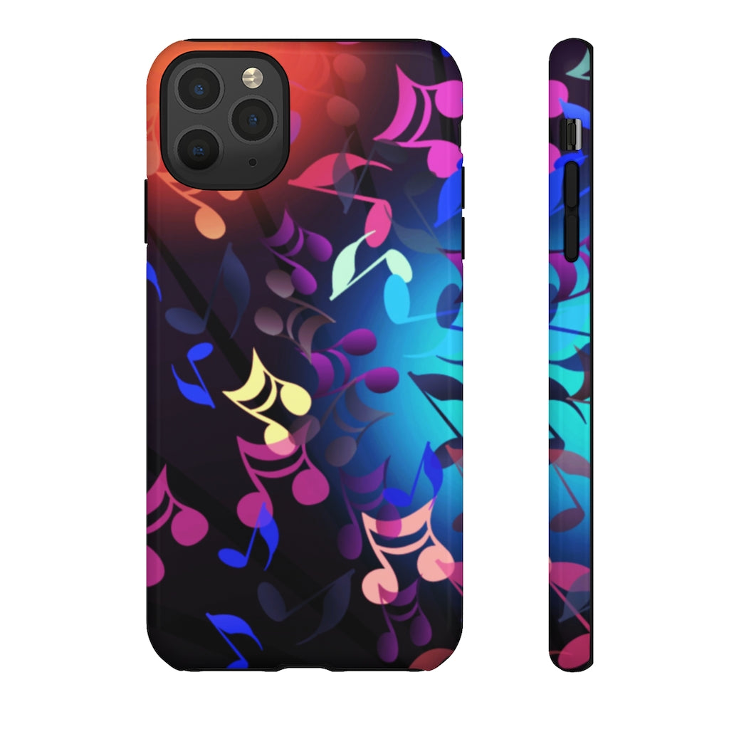 Scattered Notes Music iPhone Tough Cases