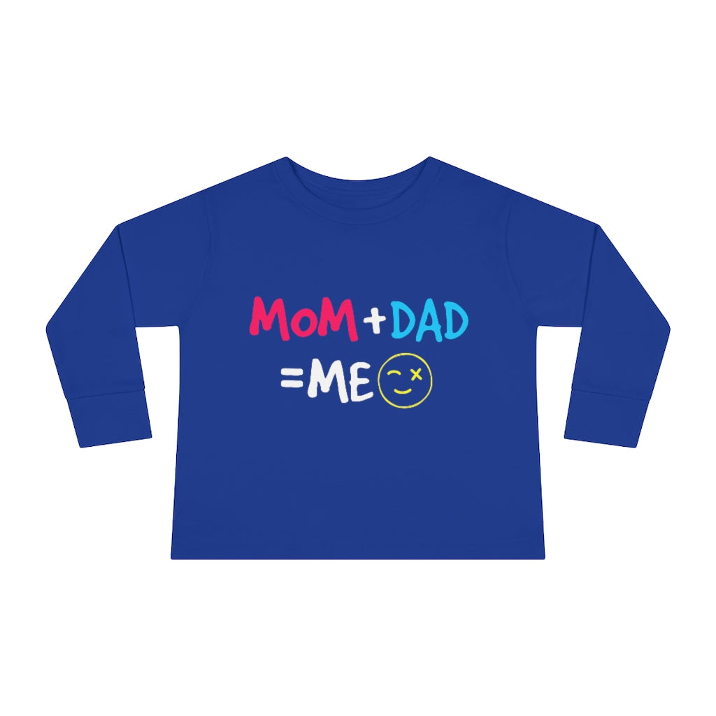 Mom Dad Me Toddler Long Sleeve Tee