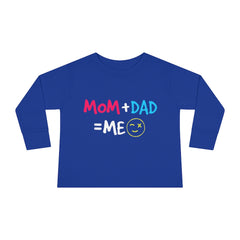 Mom Dad Me Toddler Long Sleeve Tee