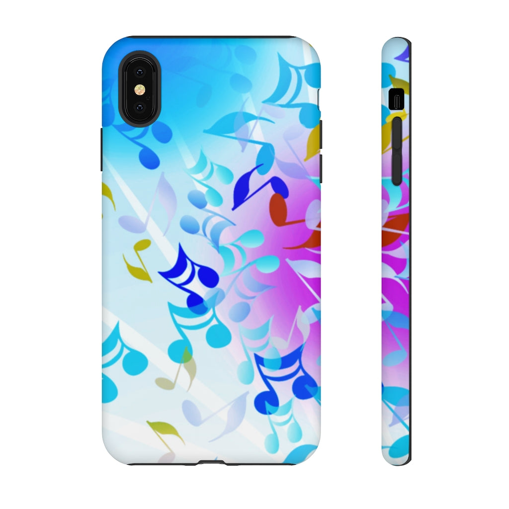 Scattered Notes Music iPhone Tough Cases