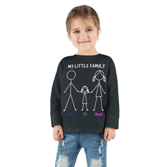 My Little Family Toddler Long Sleeve Tee