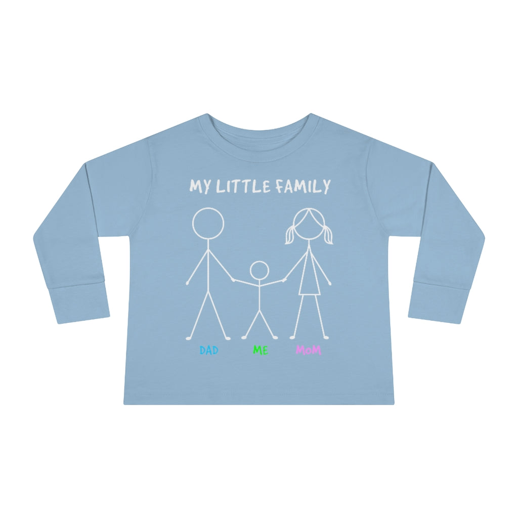 My Little Family Toddler Long Sleeve Tee