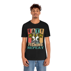 Fishing Repeat Unisex Jersey Short Sleeve Tee