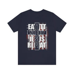 Jesus Repeat Unisex Jersey Short Sleeve Tee