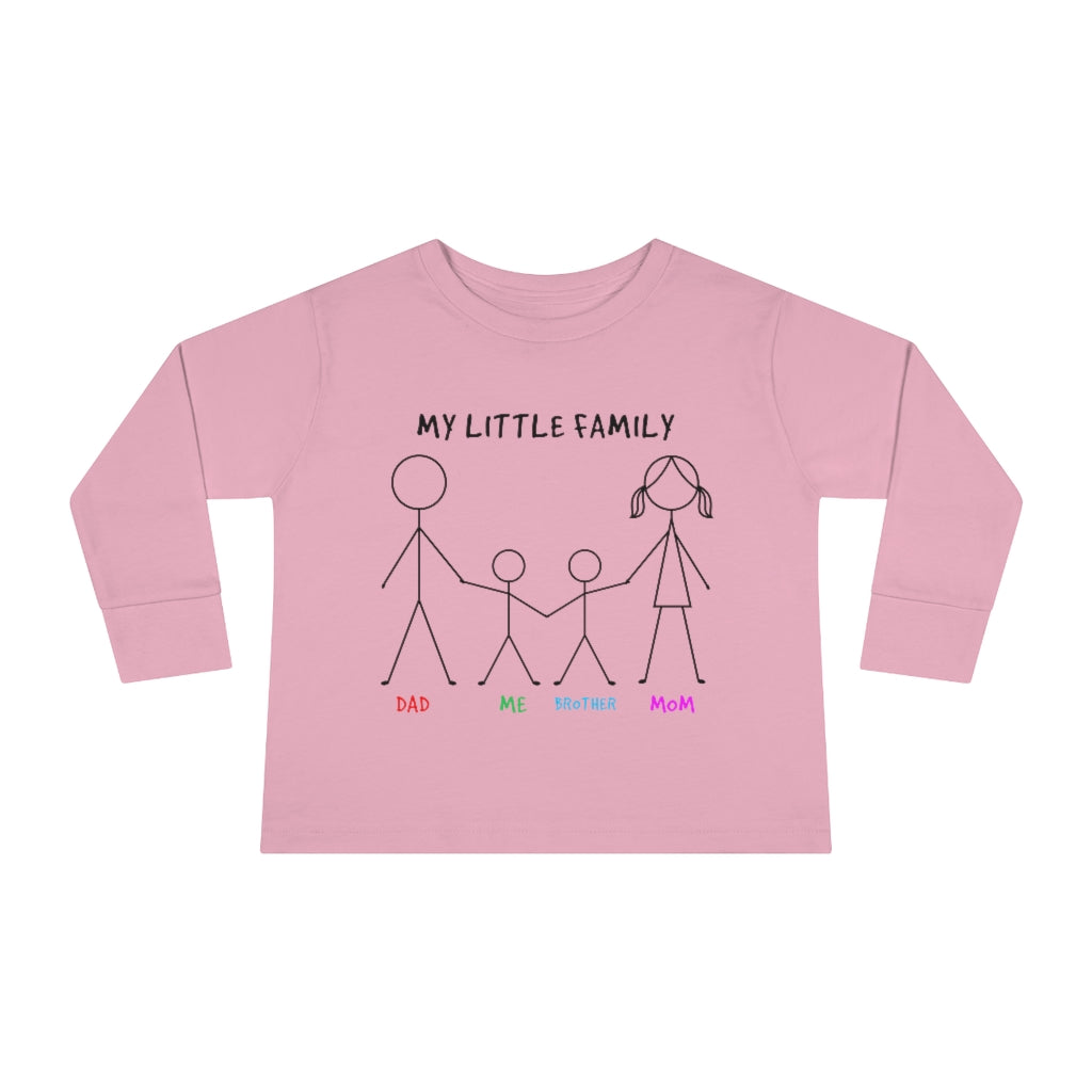 My Little Family Toddler Long Sleeve Tee