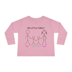 My Little Family Toddler Long Sleeve Tee