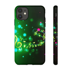 Golden Notes Music iPhone Tough Cases
