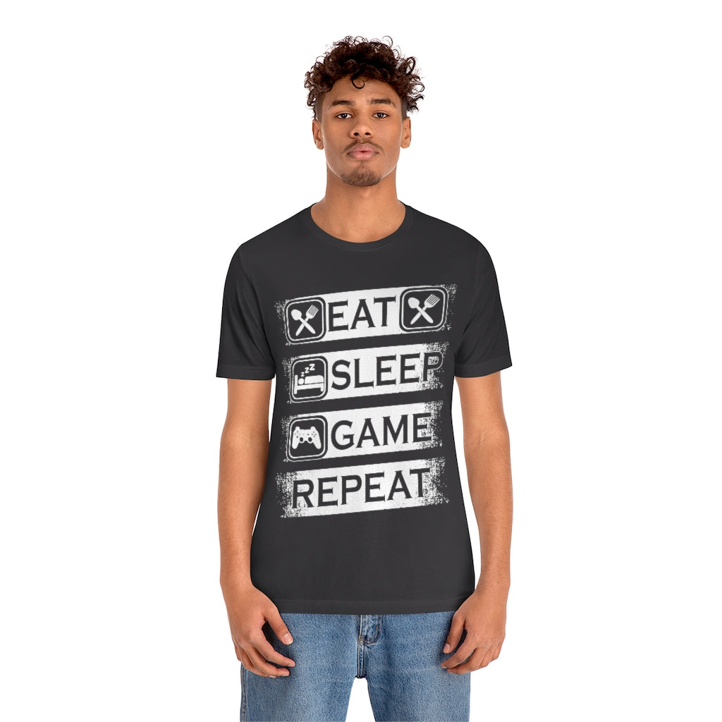 Gaming Repeat Unisex Jersey Short Sleeve Tee