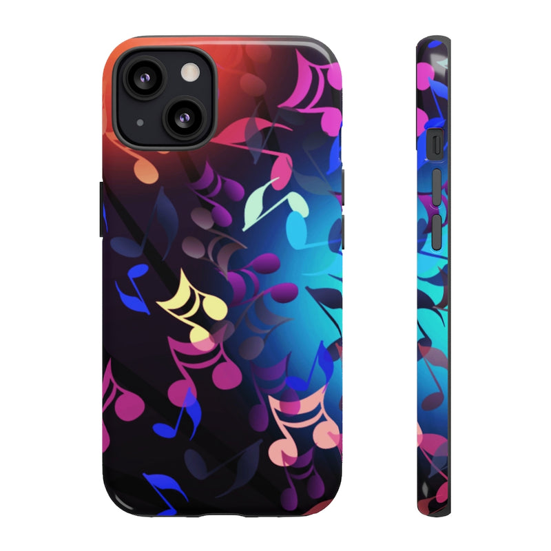Scattered Notes Music iPhone Tough Cases