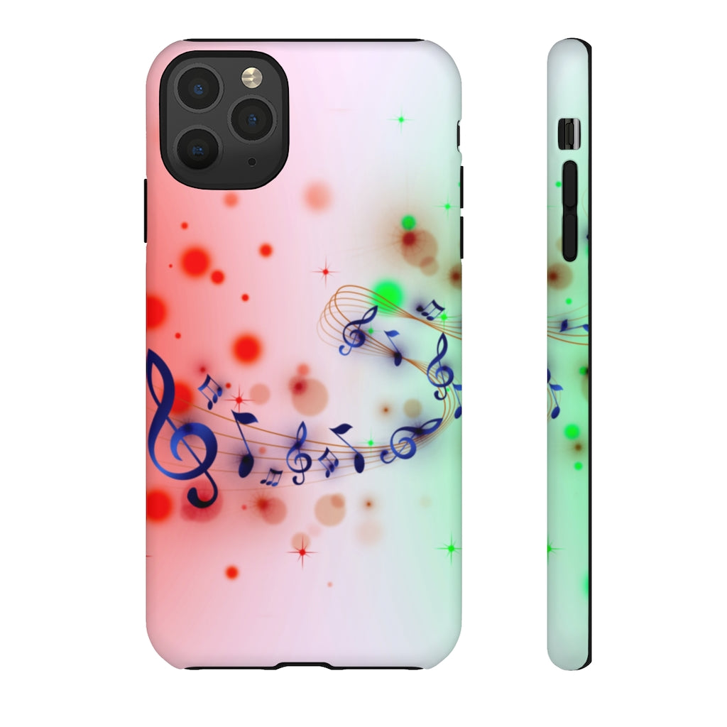 Purple Notes Music iPhone Tough Cases