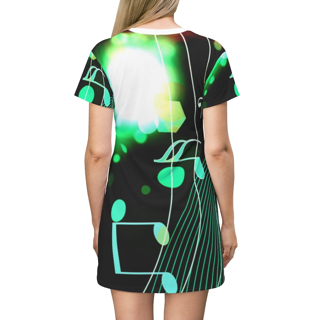 Lost Notes Music T-Shirt Dress