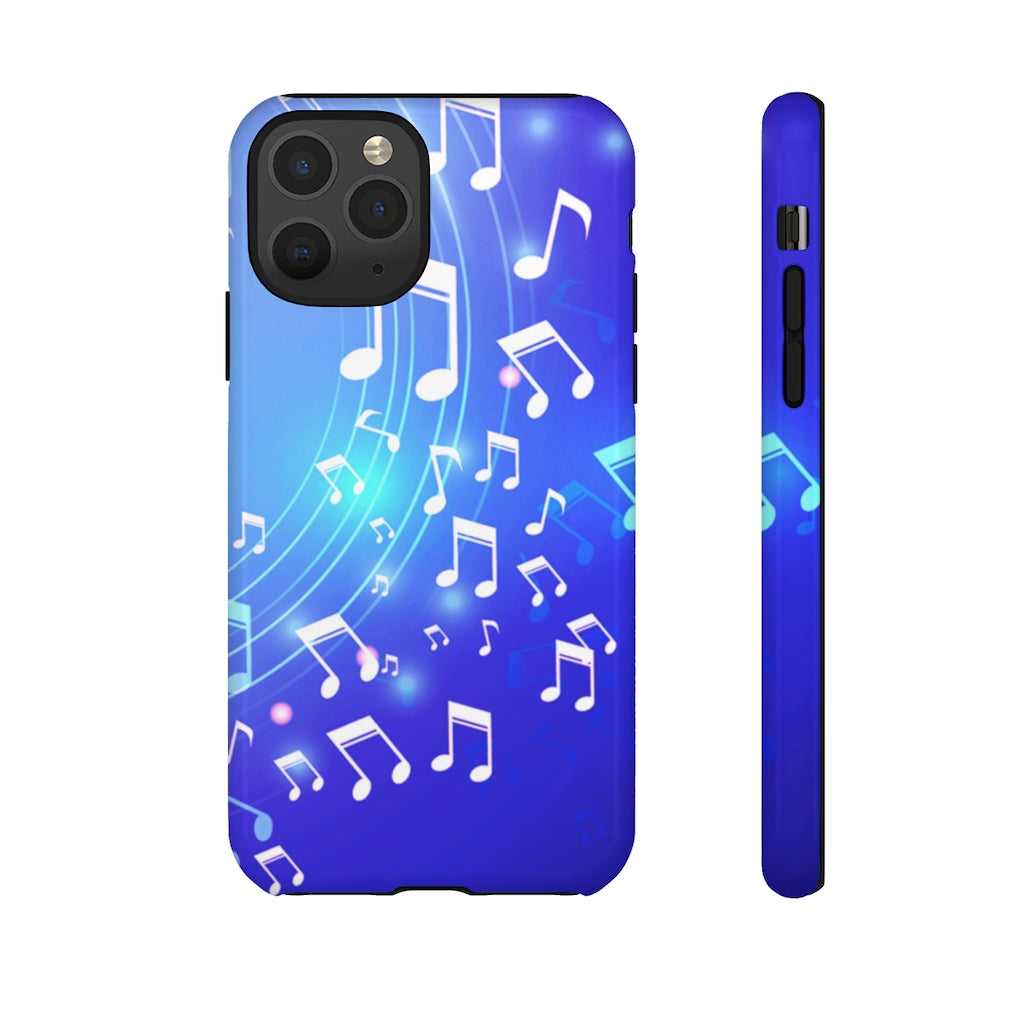 Curving Notes Music iPhone Tough Cases