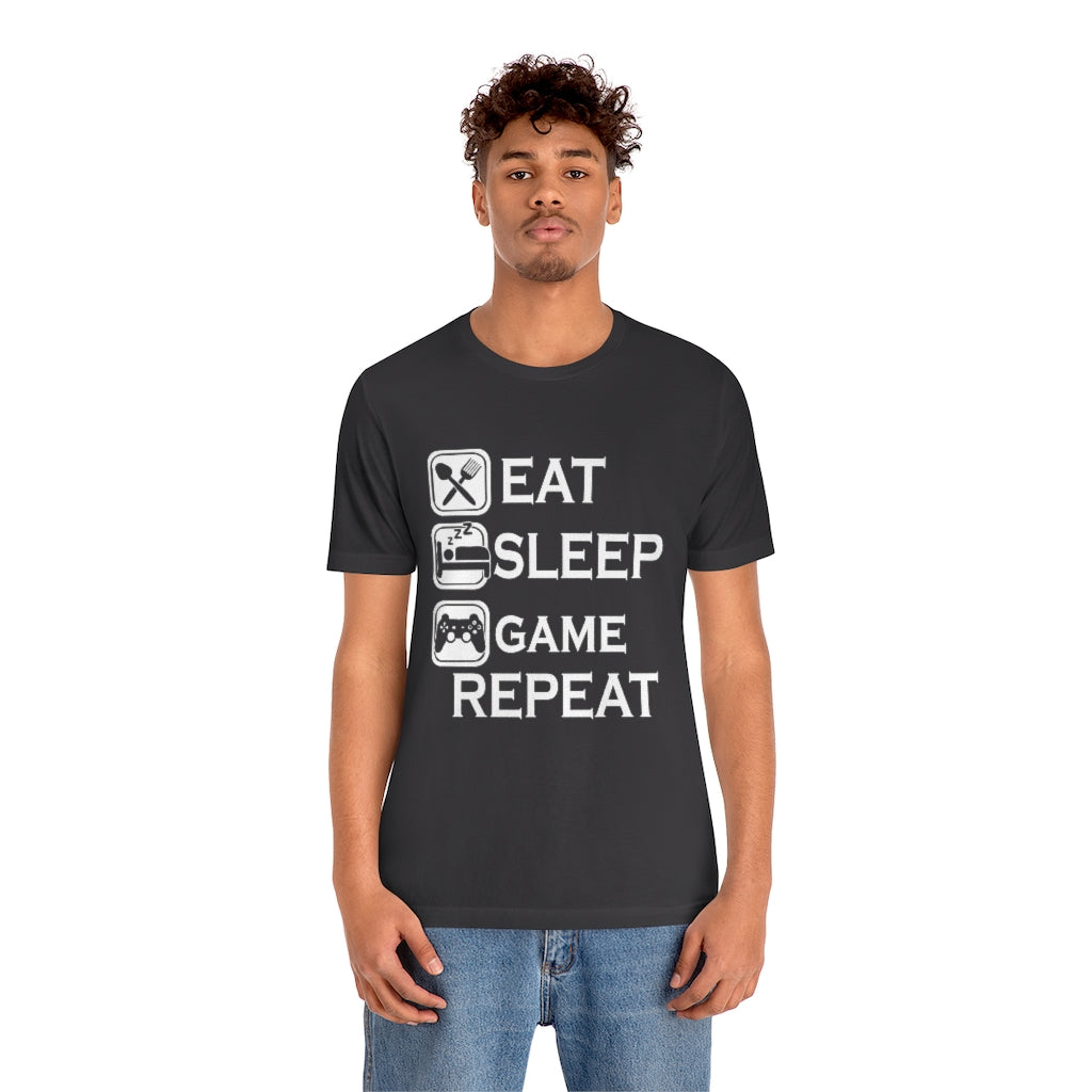 Gaming Repeat Unisex Jersey Short Sleeve Tee