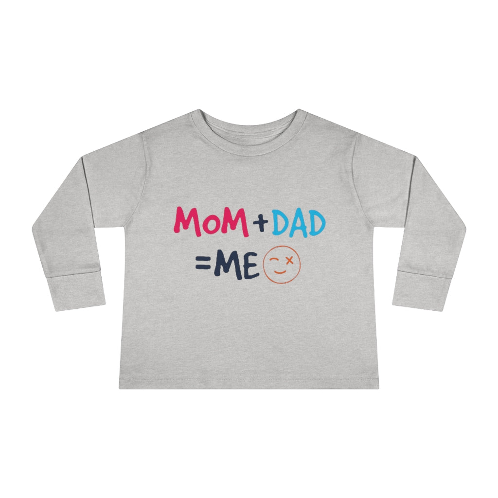 Mom Dad Me Toddler Long Sleeve Tee