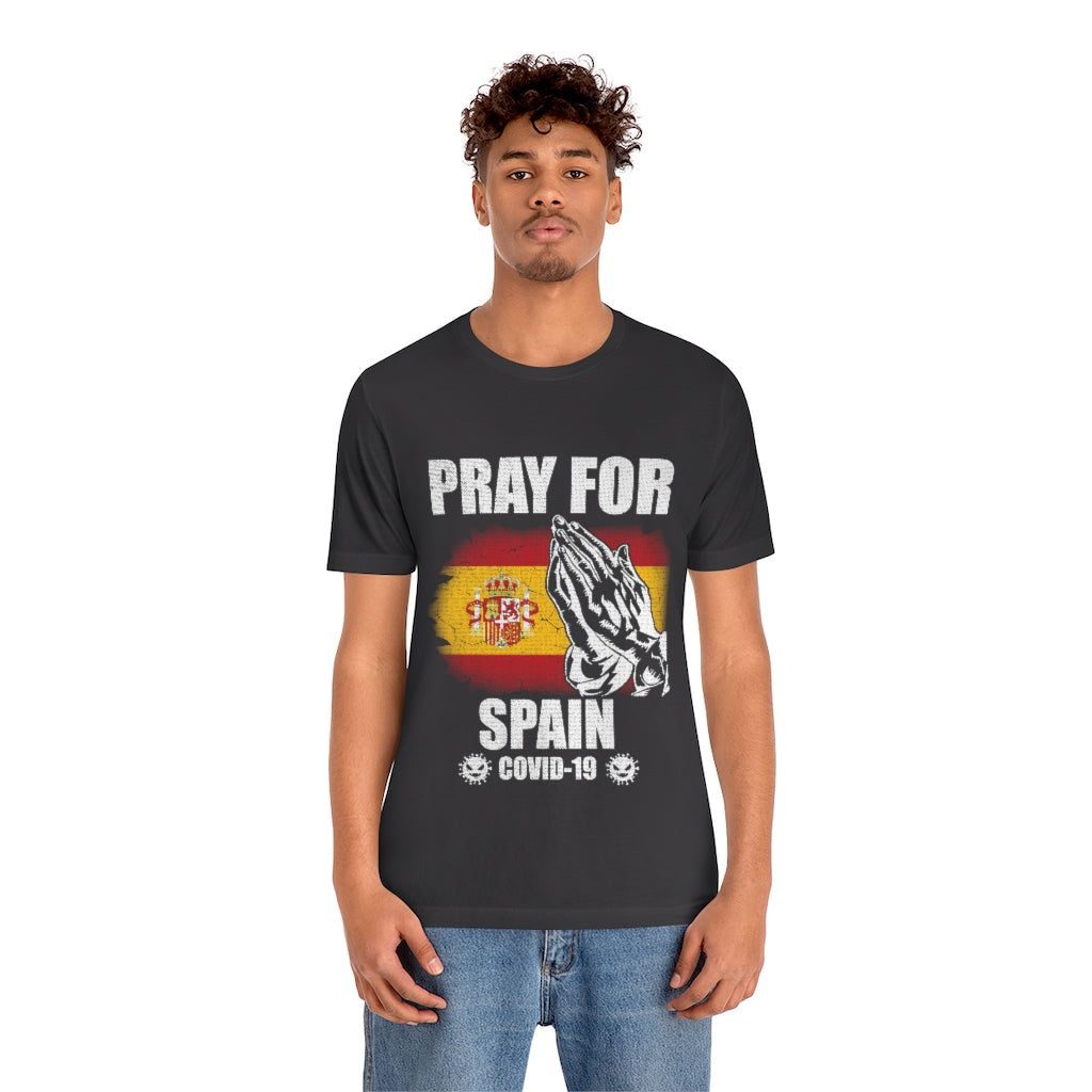 Pray For Spain Unisex Jersey Short Sleeve Tee
