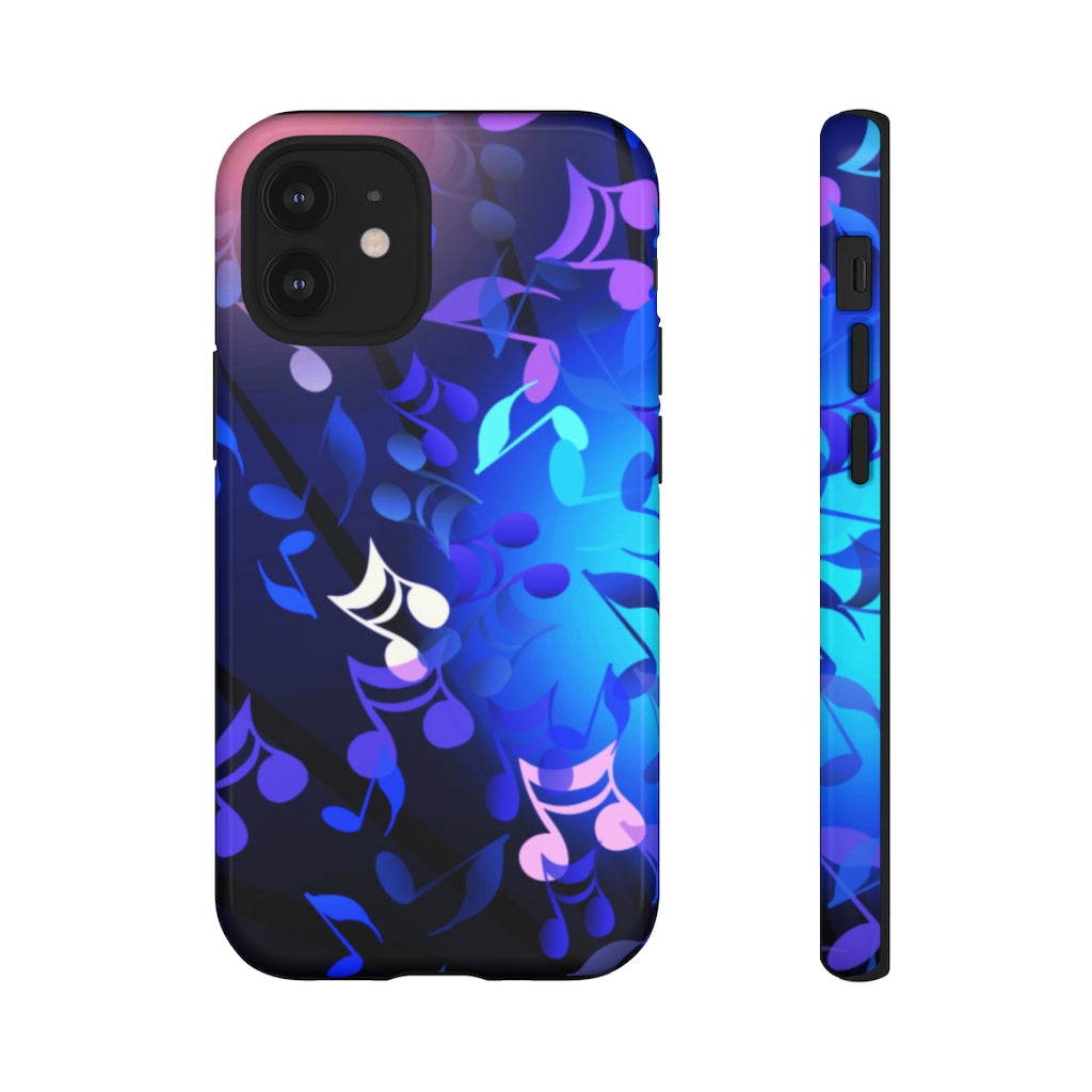Scattered Notes Music iPhone Tough Cases