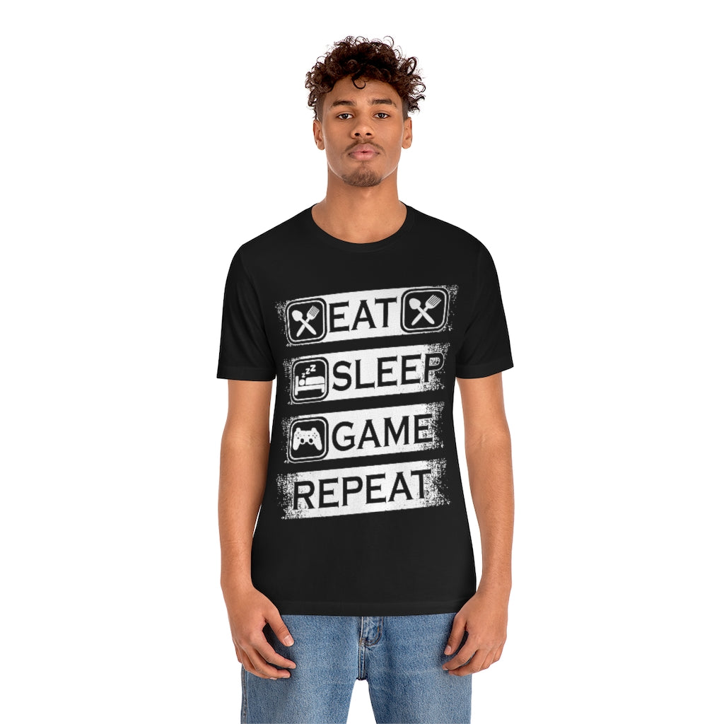 Gaming Repeat Unisex Jersey Short Sleeve Tee