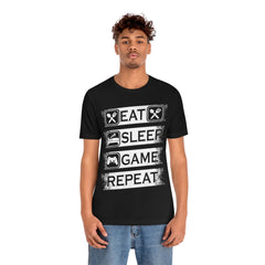 Gaming Repeat Unisex Jersey Short Sleeve Tee