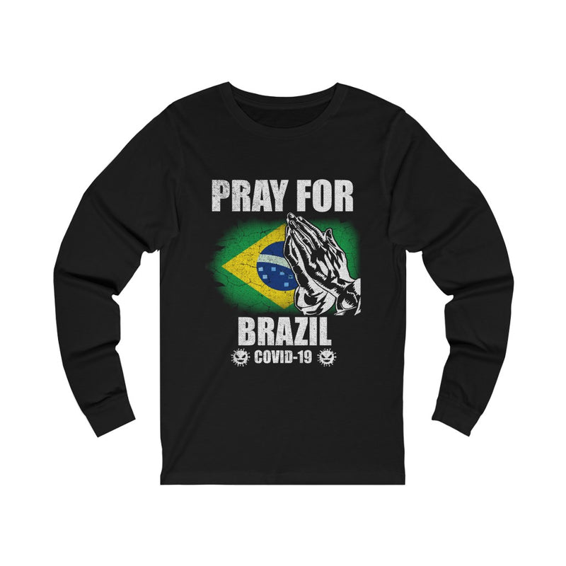 Pray For Brazil Unisex Jersey Long Sleeve Tee