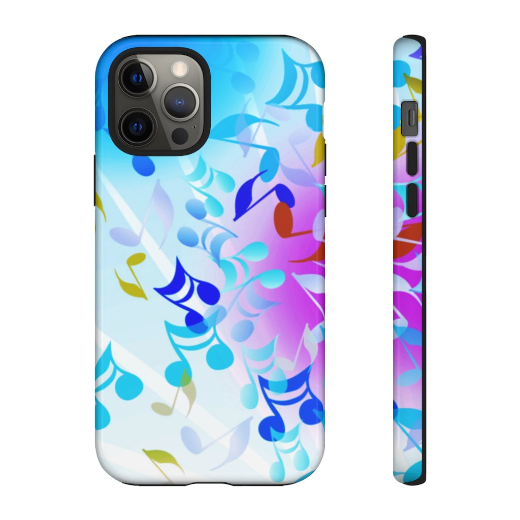 Scattered Notes Music iPhone Tough Cases