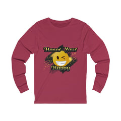 Honor Your Happy Unisex Jersey Long Sleeve Tee