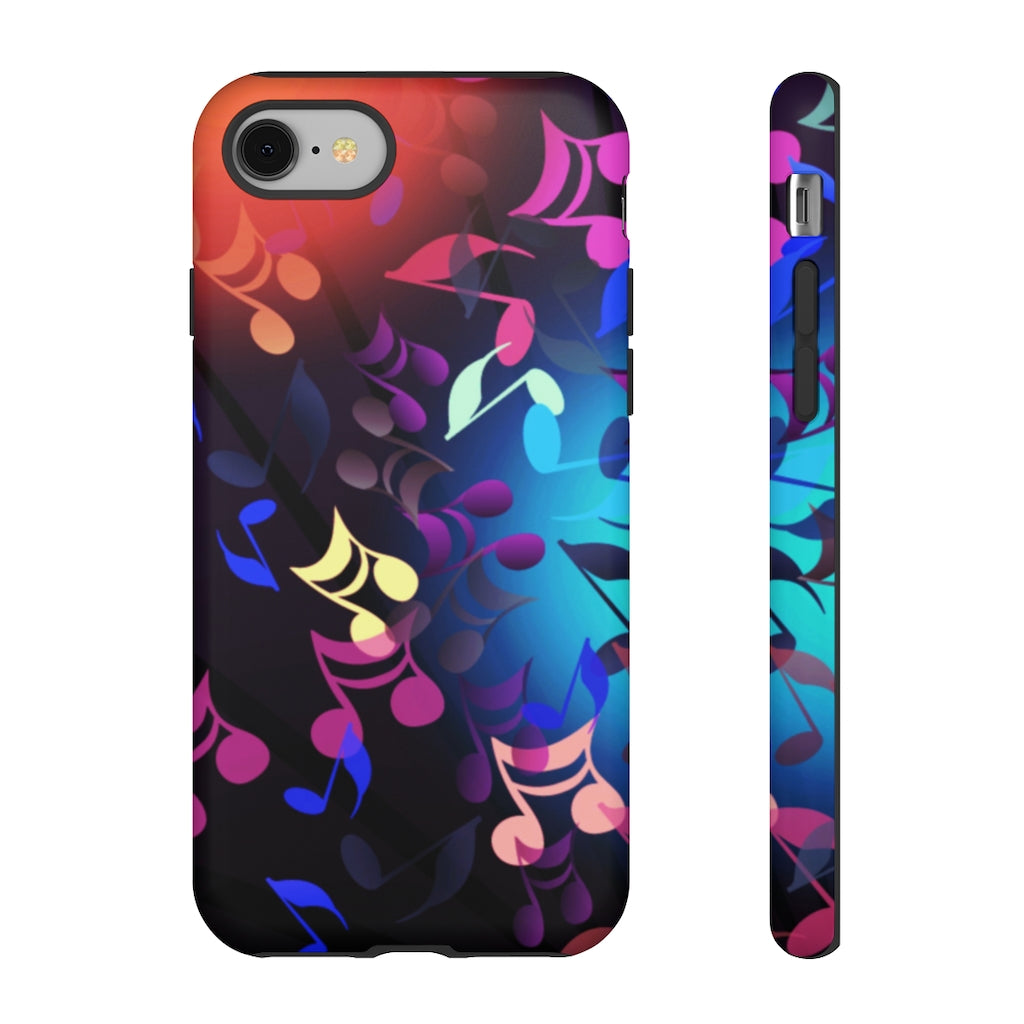 Scattered Notes Music iPhone Tough Cases