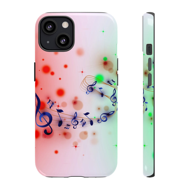 Purple Notes Music iPhone Tough Cases