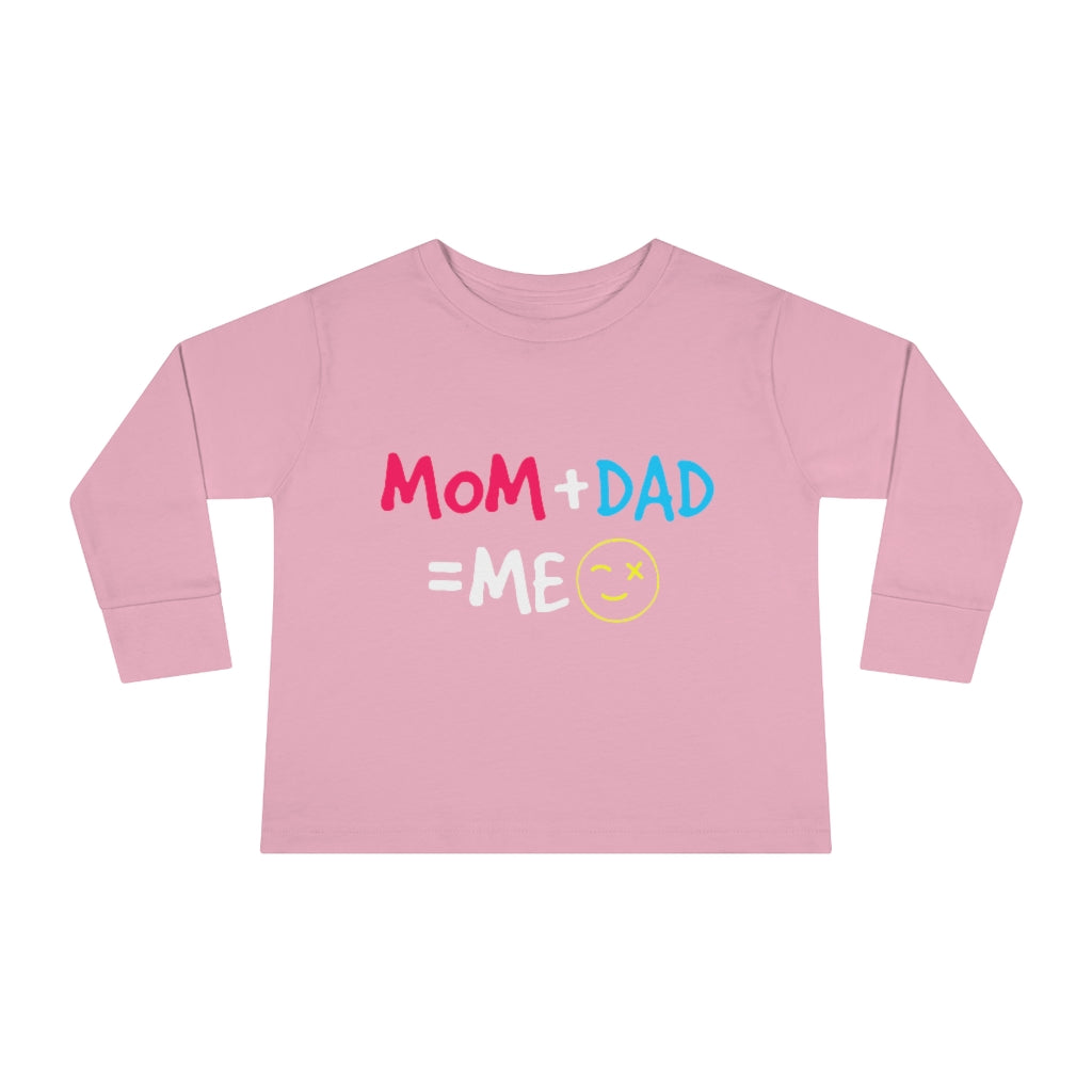 Mom Dad Me Toddler Long Sleeve Tee