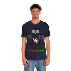The Soul vs. The Flesh vs. The Mind Unisex Jersey Short Sleeve Tee