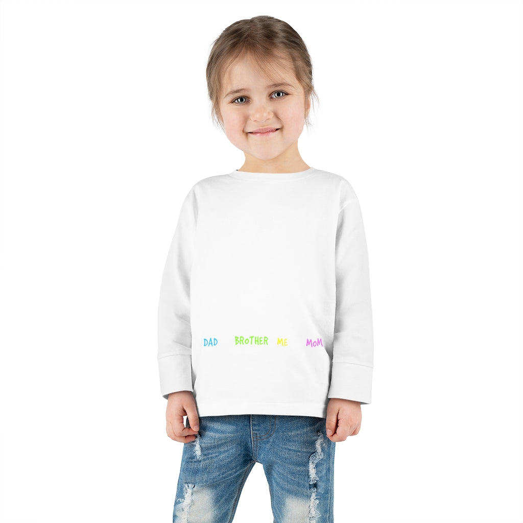 My Little Family Toddler Long Sleeve Tee