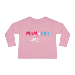 Mom Dad Me Toddler Long Sleeve Tee