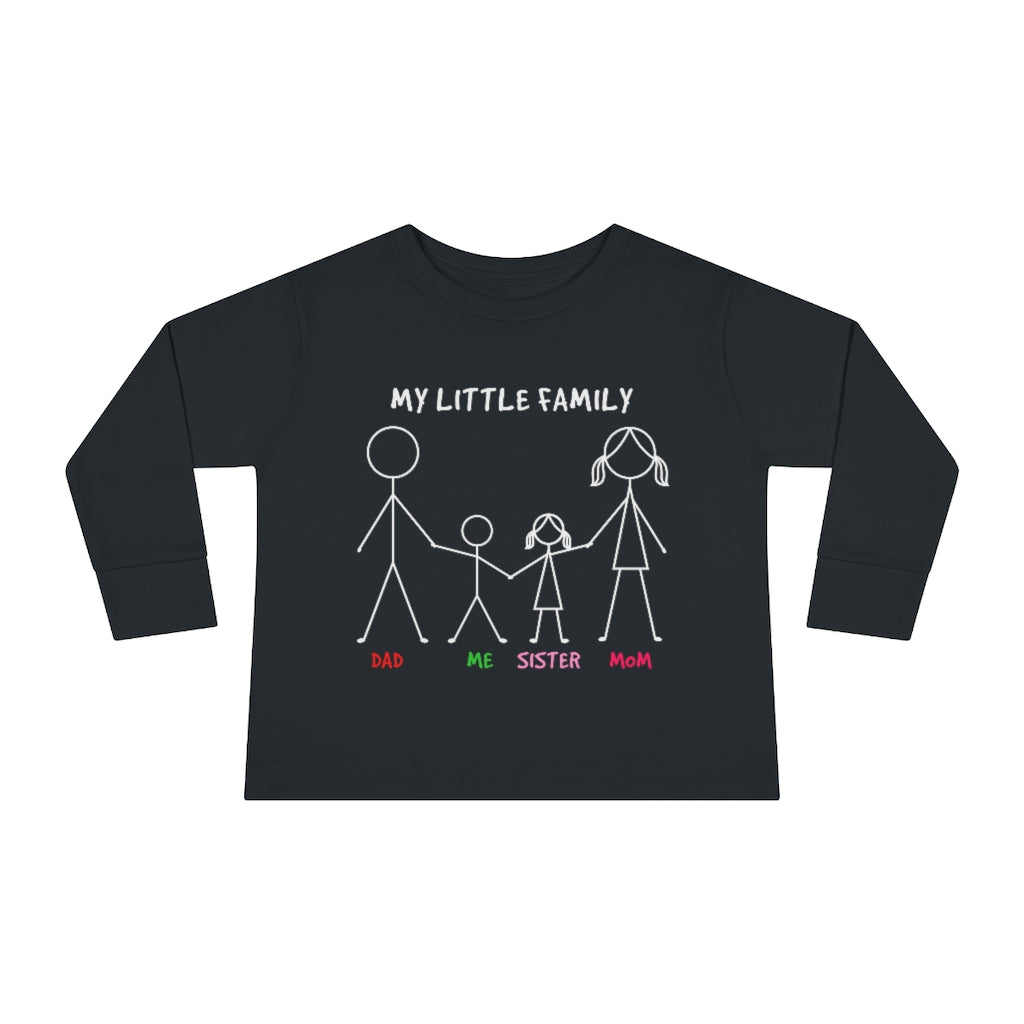 My Little Family Toddler Long Sleeve Tee