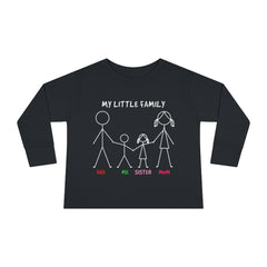 My Little Family Toddler Long Sleeve Tee