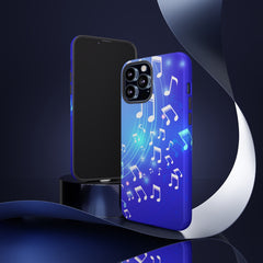 Curving Notes Music iPhone Tough Cases