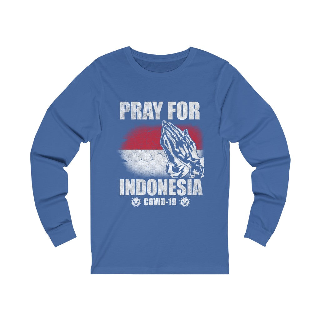 Pray For Indonesia Unisex Jersey Long Sleeve Tee