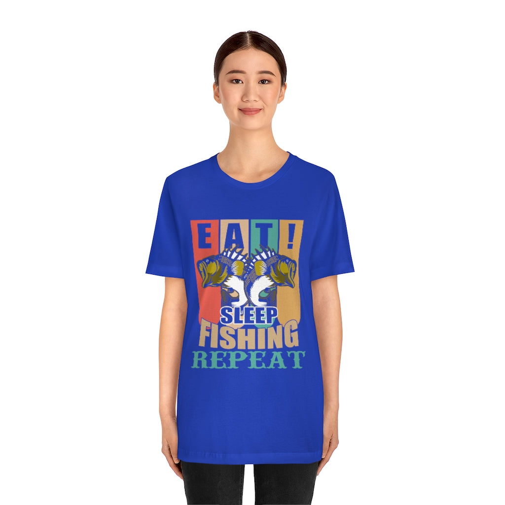 Fishing Repeat Unisex Jersey Short Sleeve Tee