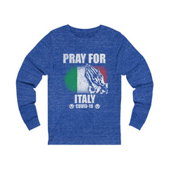 Pray For Italy Unisex Jersey Long Sleeve Tee