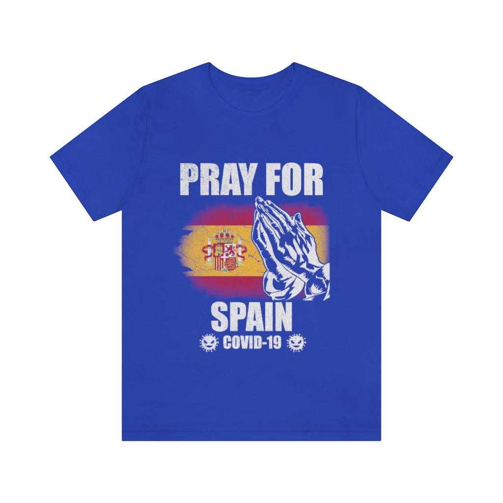Pray For Spain Unisex Jersey Short Sleeve Tee