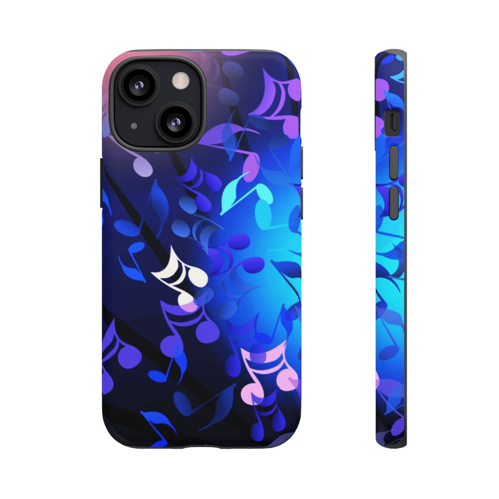 Scattered Notes Music iPhone Tough Cases