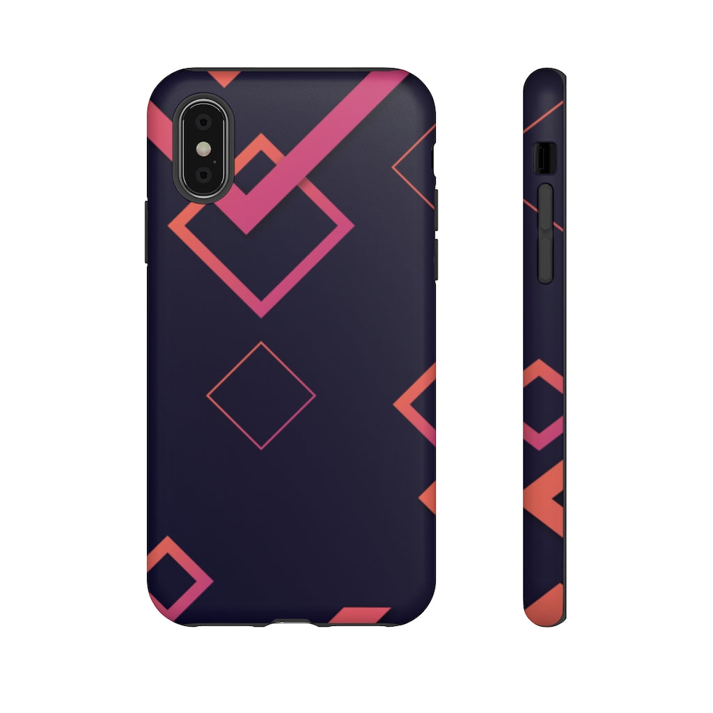 Boxed Geometric iPhone Tough Cases
