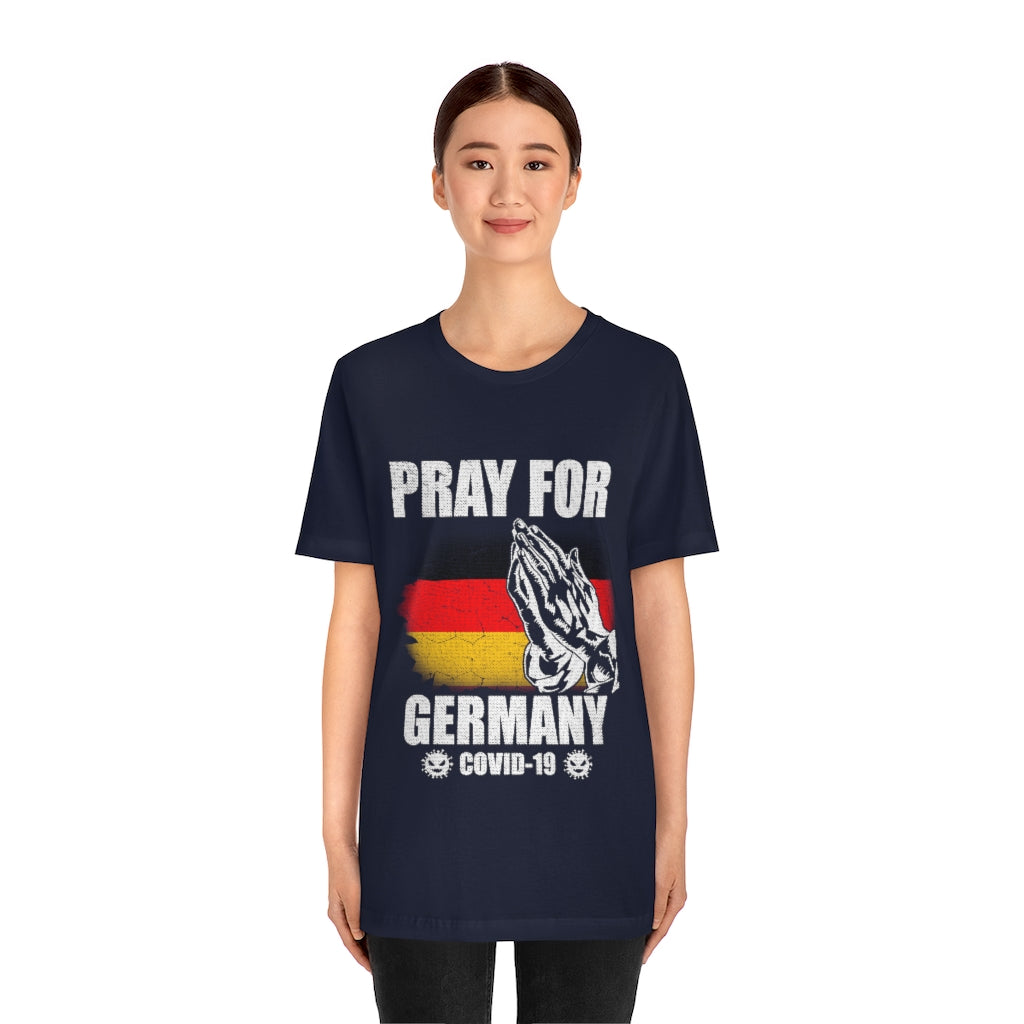 Pray For Germany Unisex Jersey Short Sleeve Tee