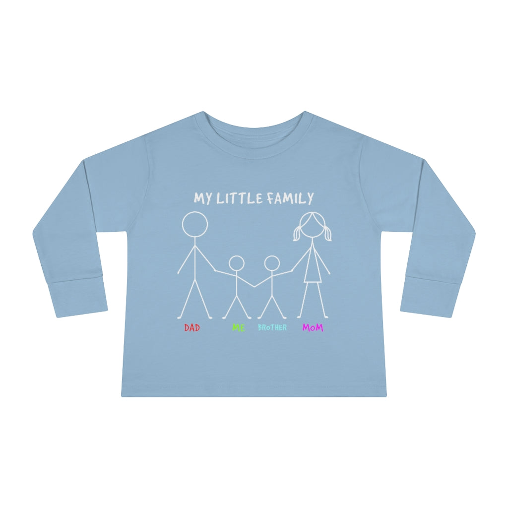 My Little Family Toddler Long Sleeve Tee