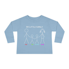My Little Family Toddler Long Sleeve Tee