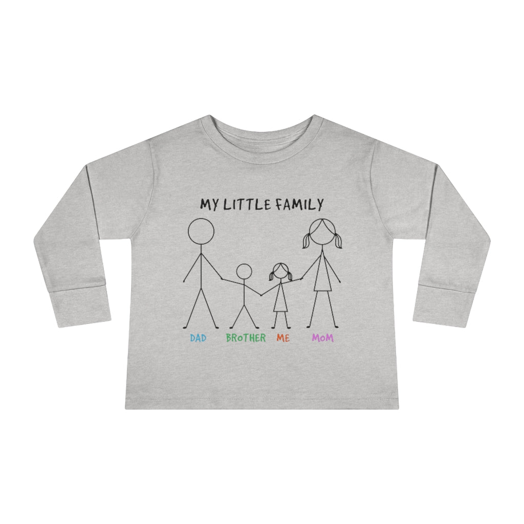 My Little Family Toddler Long Sleeve Tee