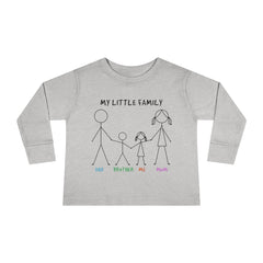 My Little Family Toddler Long Sleeve Tee