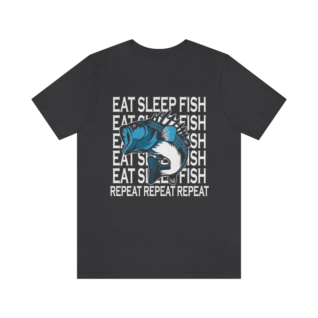 Fishing Repeat Unisex Jersey Short Sleeve Tee