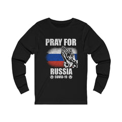 Pray For Russia Unisex Jersey Long Sleeve Tee