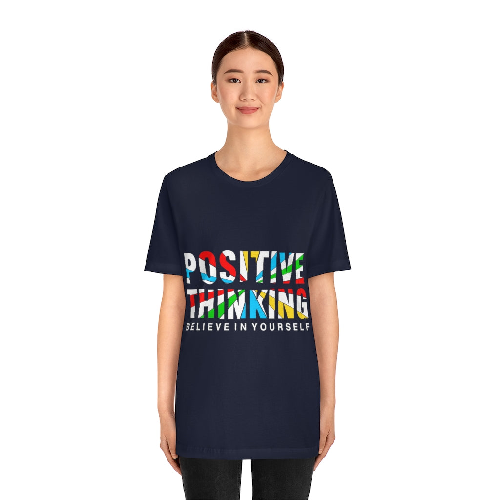 Positive Thinking Unisex Jersey Short Sleeve Tee